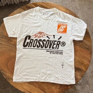 Travis Scott Cactus Jack White Crossover Tee